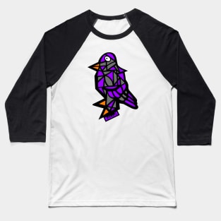 Purple Bird Baseball T-Shirt